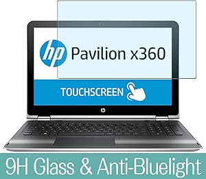 Synvy Anti Blue Light Tempered Glass Screen Protector for HP Pavilion x360 15-bk000 / bk020wm / bk010nr / bk062sa / bk002tx / bk057sa / bk021nr / bk060sa / bk075nr / bk001tx 15.6" Visible Area