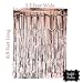 Rose Gold Party Decorations All-in-One Kit|18 inch Rose Gold Balloons, Rose Gold Confetti Balloons, Silver Balloons|Rose Gold Table Runner|Rose Gold Tinsel Curtain|Table Confetti|