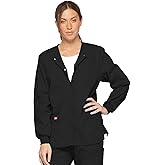 Dickies EDS Signature Women Warm Up Scrubs Jacket Snap Front 86306