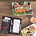 Server Books for Waitress with Zipper Pocket - Restaurant Supplies Waitress Book, Cute Serving Waiter Book with Firm Writing Pad, Perfect Size 9X5'' for Server Aprons (Guest Check or Pen Not Included)