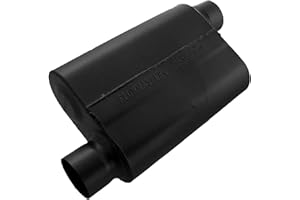 Flowmaster 40 Series Original Chambered Muffler – 3.00” Offset In / 3.00” Offset Out – Aggressive Sound – 16-Gauge Aluminized Steel – For Muscle Cars, Street Rods, Trucks, SUVs & Strip Builds (43043)