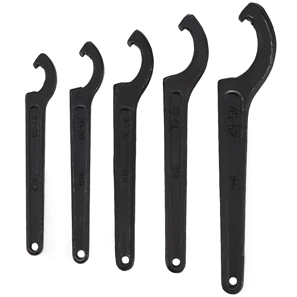 ZJIVQO 5PCS C-Shape Spanner Wrench Set for Coilover System (5 Size)