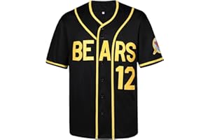 kioken Bad News Bears Jersey, #3 Kelly Leak #12 Tanner Boyle Movie 1976 Chico's Bail Bonds Baseball Jersey S-XXXL