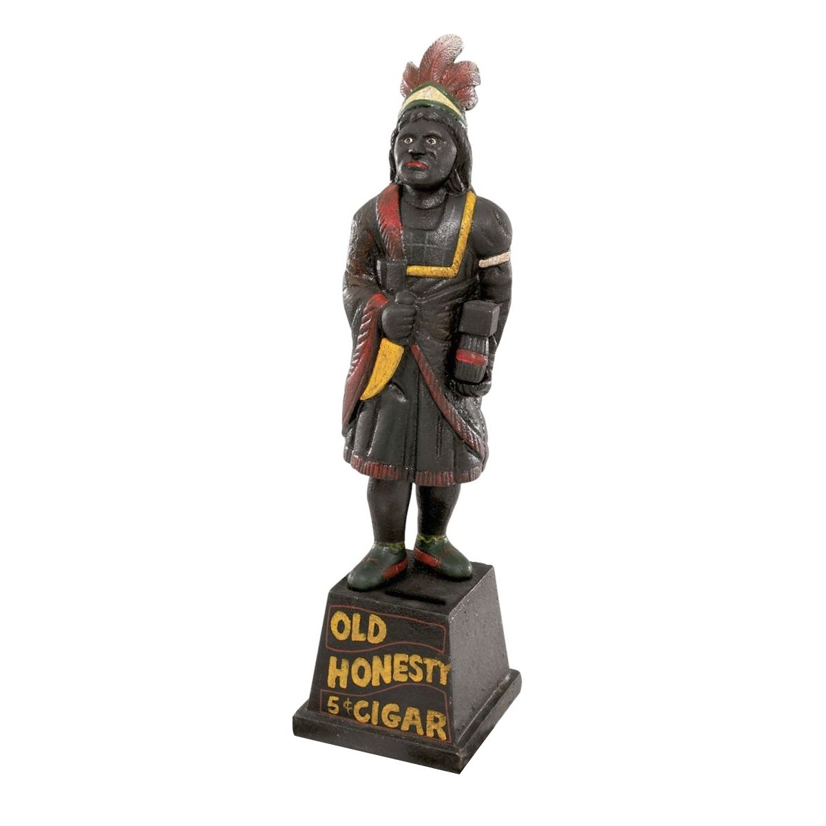 Design Toscano SP218 Cigar Store Indian Foundry Iron Folk Art Bank,Single