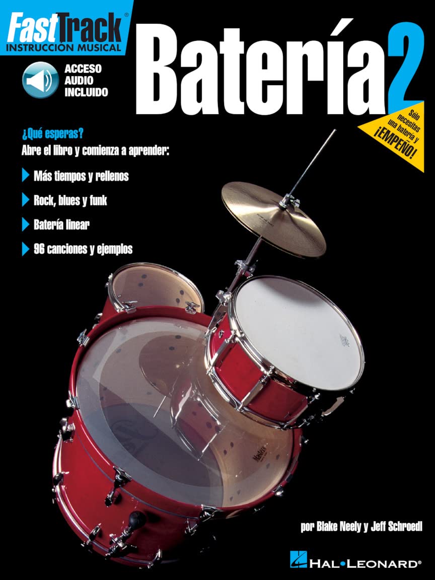 FAST TRACK BATERIA 2 DRUMS (Book/Online Audio) (Fast Track Music Instruction) (Includes Online Access Code)