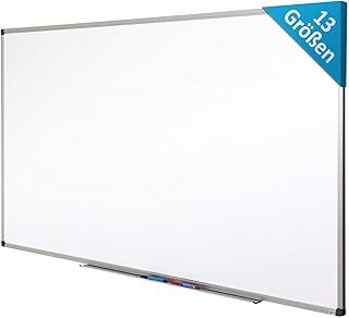 MOB Whiteboard - Sieger Preis-Leistung (Note 1,4) - 13 Größen - magnetisch und beschreibbar - Magnettafel Magnetwand - mit Aluminium-Rahmen, Stiftablage - für Hoch- und Querformat - 60 x 90 cm
