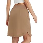 baleaf Skorts for Women 20" Golf Athletic Tennis Skirts Knee Length Pickleball Hiking Casual Skort Zipper Pockets UPF50+