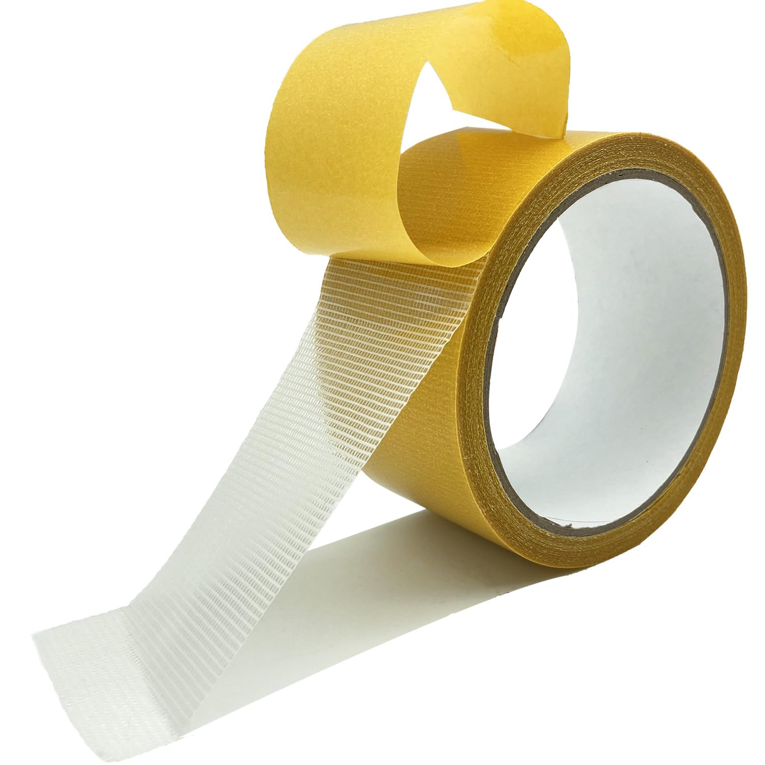 KAIHENG Double Sided Fabric Tape, Curtains hem tape, Heavy Duty Strong Double Sided Carpet Tape, High Adhesion Clear Tape for Clothes, Dress, Arts, DIY Crafts, 1.9IN X 27FT(9Y)