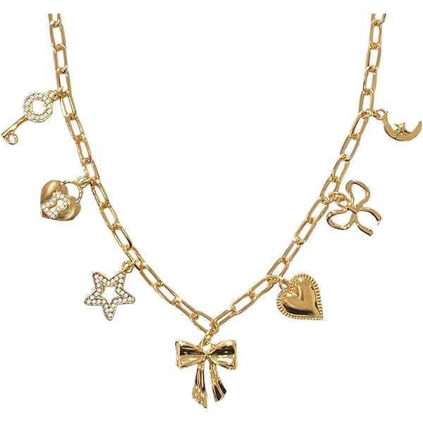 24k Thai Yellow Gold Plated Heart Pendant Necklace, 18 Inch, Women's Asian Style Jewelry, Brass