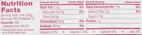 NATURES BAKERY BAR FIG WHOLE WHEAT RASPBERRY, 2 OZ
