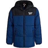 Reebok Boys Puffer Jacket - Heavyweight Water & Wind Resistant Quilted Boys Winter Coat - Fleece Insulated Kids Winter Jacket