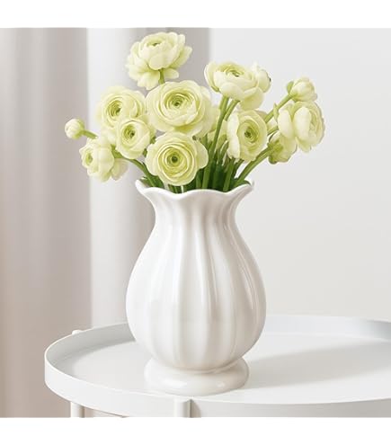 101  花瓶 narrow Ø14cm BoneWhite 101 花瓶 narrow Ø14cm BoneWhite Bloom Vase Slim, Big - Bone