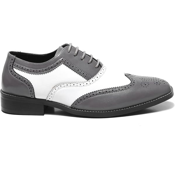 Amazon.com | Bolano Elwyn Mens Dress Shoes Formal Wingtip  display picture 2