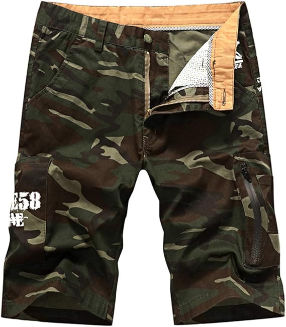 Men's Camouflage Shorts Fashion Straight Cotton Cargo Shorts Amazon.ca Clothing & Accessories