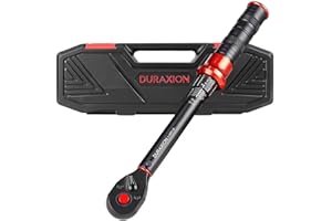DURAXION 3/8-Inch Drive Torque Wrench 5-45ft.lb/6.8-61Nm, ±3% Precision Dual Direction Torque Wrenches with 72-Tooth Dual Ran