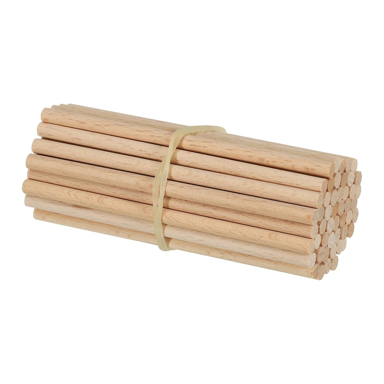 PATIKIL 3/16 x 4 Inch Dowel Rods Wood Sticks, 50 Pcs Unfinished Wooden Dowel Rods Round Dowels Hardwood Sticks for DIY Crafts and Home Decor