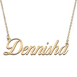 HUAN XUN Customized Custom Simple Any Name Necklace