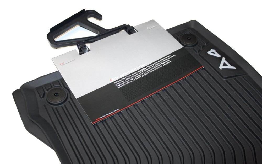 Audi 8W1061501041 all-weather floor mats front, black (pack of 2)