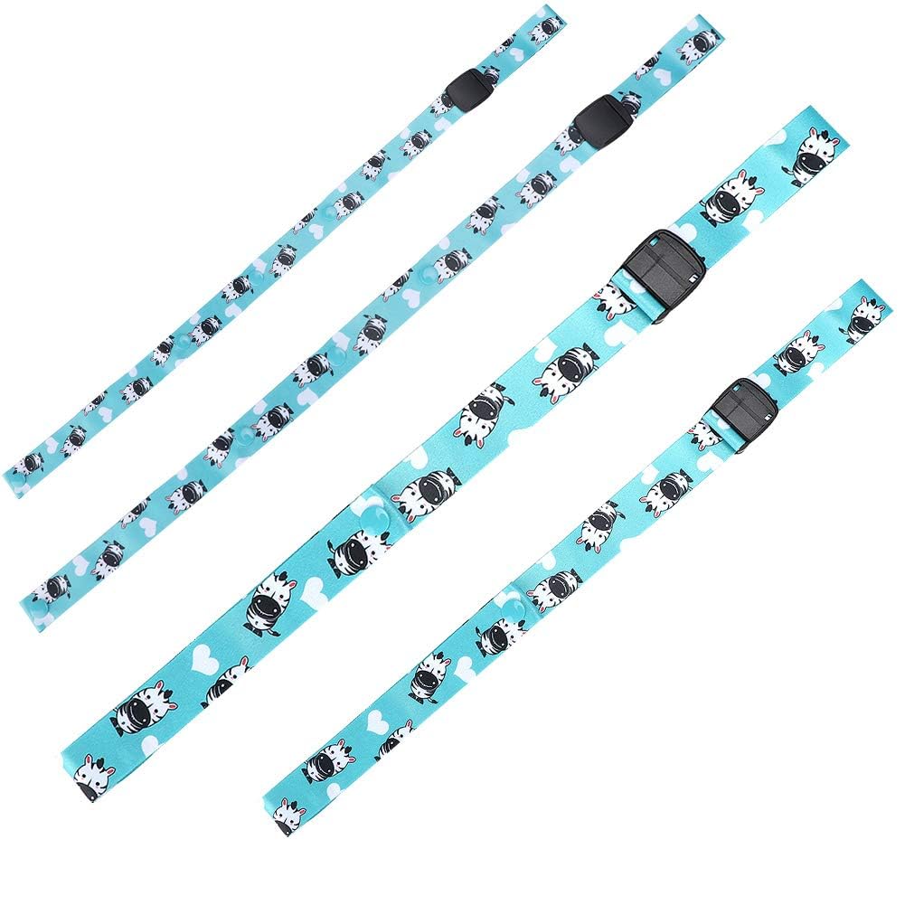 Agatige 2.5cm Width Baby Sippy Cup Strap, Adjustable Strap Holder Stroller Toy Sippy Leash Tether Feeding Bottle Cup Holder Universal Attachment Strap for Newborn (Zebra)