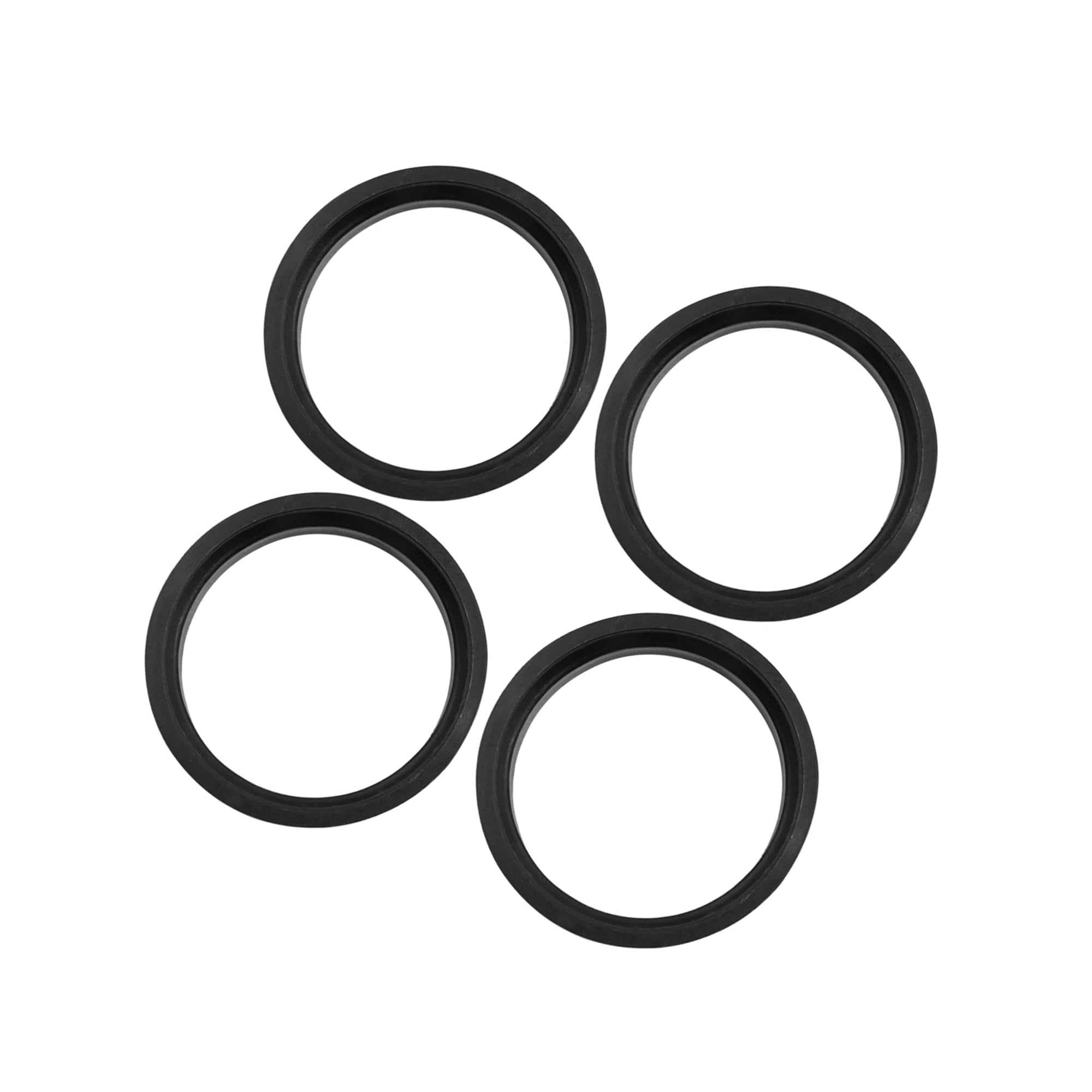 Photo 1 of Motoforti Car Hub Centric Rings Wheel Bore Center 66.6 to 57.1mm - 4pcs Black Plastic Long-Lasting