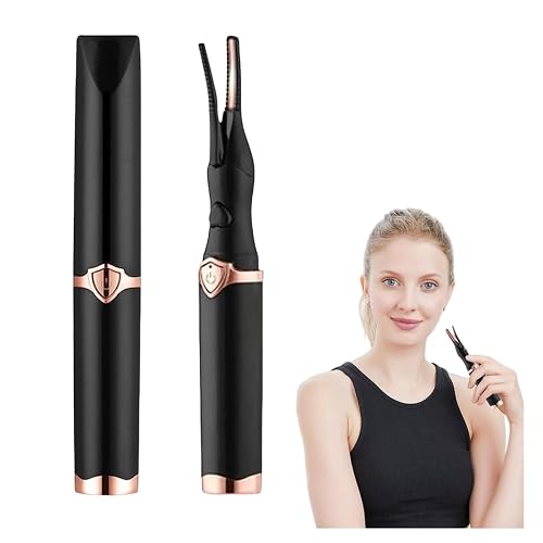 Electric Eyelash Curler, Heated Eyelash Curler Mini Heated Lash Curler USB Rechargeable Electric Eyelash Curler Heated Finalize Eyelash Beauty Tool Toys for Kids Adults