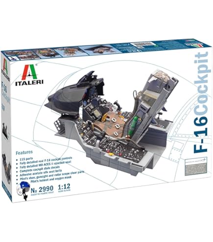 Amazon.com: Italeri 2991S 1:12 F-104G Cockpit, Faithful