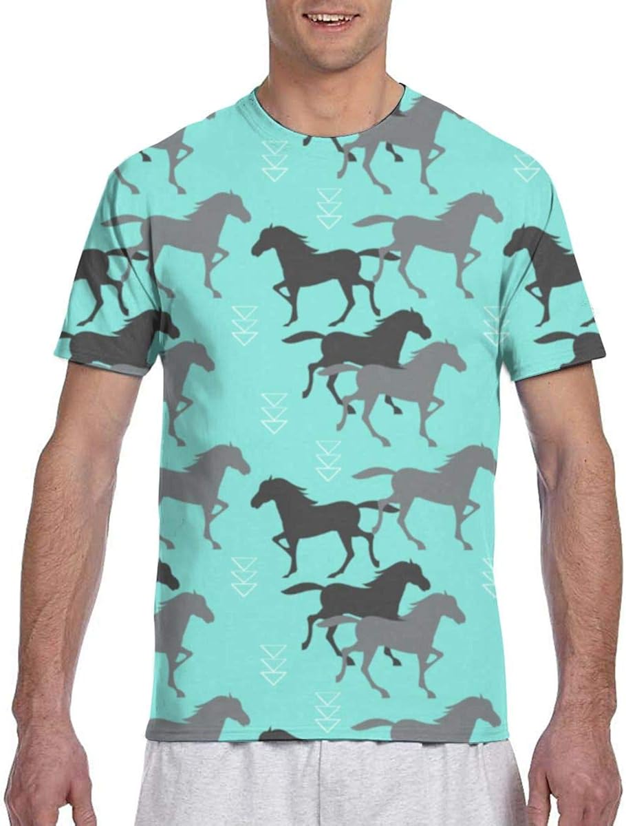 Men's TShirts Wild Horse Men's Classic Fit Short Sleeve Performance