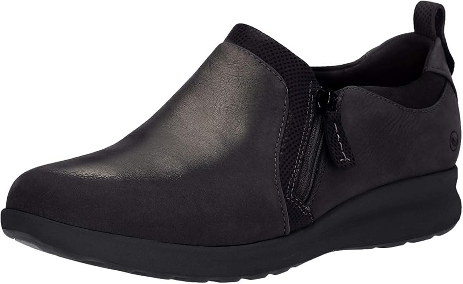 clarks un adorn zip women's slip on