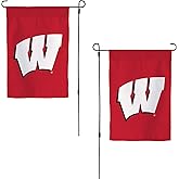 Desert Cactus University of Wisconsin UW Garden Flag – 19 x 12 inch Wisconsin Badgers Banner, For Outdoor Display and Events (Design A)