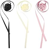 Beautyflier Flower Choker Necklace for Women, Adjustable Lace-up Design Handmade Big Rose Flower Chokers, Floral Necklace for Party Bride Wedding Party Summer Necklaces