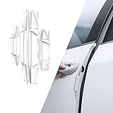 Fluher 4 PCS Car Door Anti-Collision Strip, 2 Long