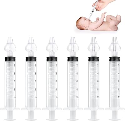 Vicloon Nasal Aspirator 6pcs Set Colorful Nose Cleaner Silicone Tip Safe