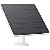 eufy Solar Panel (3W) Compatible with eufyCam, Continuous Power Supply, IP65 Weatherproof for Outdoor Surveillance and Camera
