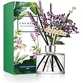 COCODOR Lavender Reed Diffuser/White Jasmine/6.7oz/1Pack / Home Fragrance Scent Essential Oil Stick Diffuser for Bedroom Bath