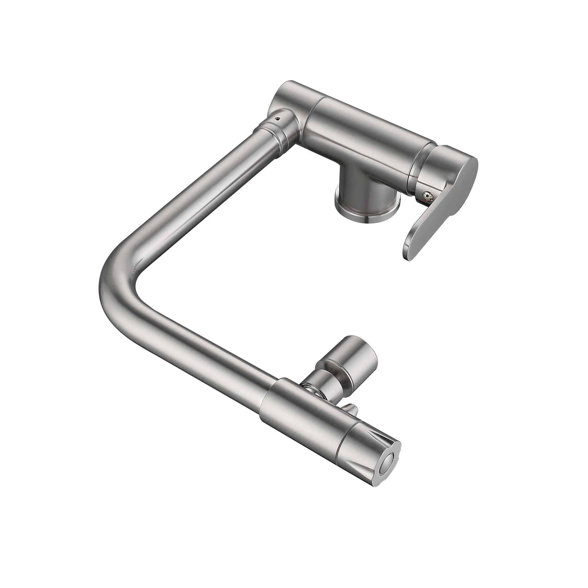 SJQKA-3 Way Kitchen Taps, for Window Folding Sink Mixer Tap, Drinking Purifier Water Tap Brass 360 Degree Swivel Spout (C)