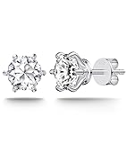 Moissanite Stud Earrings, 1ct-2ct Diamond Earrings