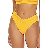 BECCA Womens Tuscany French Cut Bikini Bottom, Cheeky Coverage, Swimwear Separates for Women