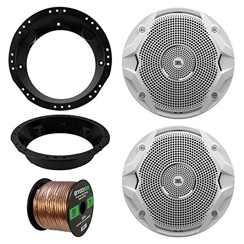 9813 Harley Speaker Bundle 2x JBL MS6510 6.5Inch 150 Watt Silver Car