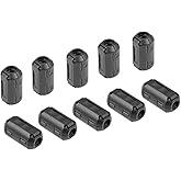 Uxcell 11mm Ferrite Cores Ring Clip-On RFI EMI Noise Suppression Filter Cable Clip, Black 10pcs