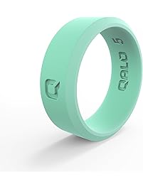 QALO Women's Q2X Functional Silicone Ring, Flat Collection