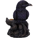 Nemesis Now Raven Roost Backflow Incense Burner | Backflow Incense Burner, Smoke Cascades Down Sculpted Design, Hand-Painted Resin