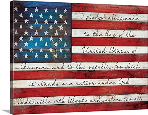 Marla Rae Premium Thick-Wrap Canvas Wall Art Print entitled Pledge