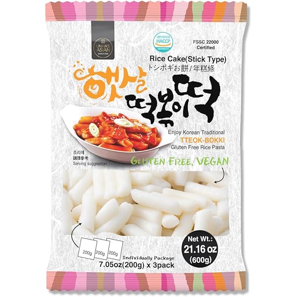 Amazon.com: Apexy Korean Rice Cake Tteokbokkik Rice Cake, Chewy