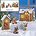Woodland Cabin Moose Christmas Village Set