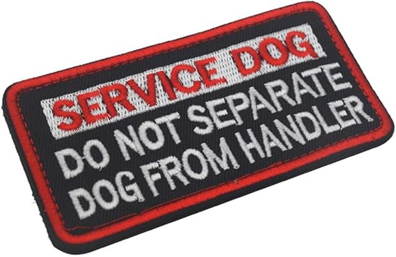 embroidered service dog patches