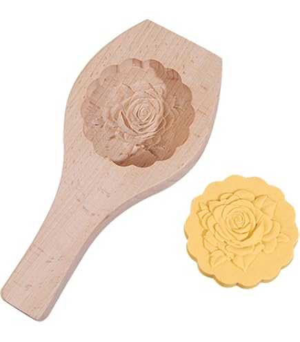 BONKZEBU Moule à Gâteau De Lune, 4 Fleurs Biscuits à Biscuits Sculptés