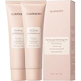QUARXERY Purifying Exfoliating Gel for Face, 2Pcs Gentle Moisturizing Peeling Gel, Facial Exfoliator Cleanser Removes Dead Skin, Dust and Other impurities for Prevent Acne, with Niacinamide, Vitamin E
