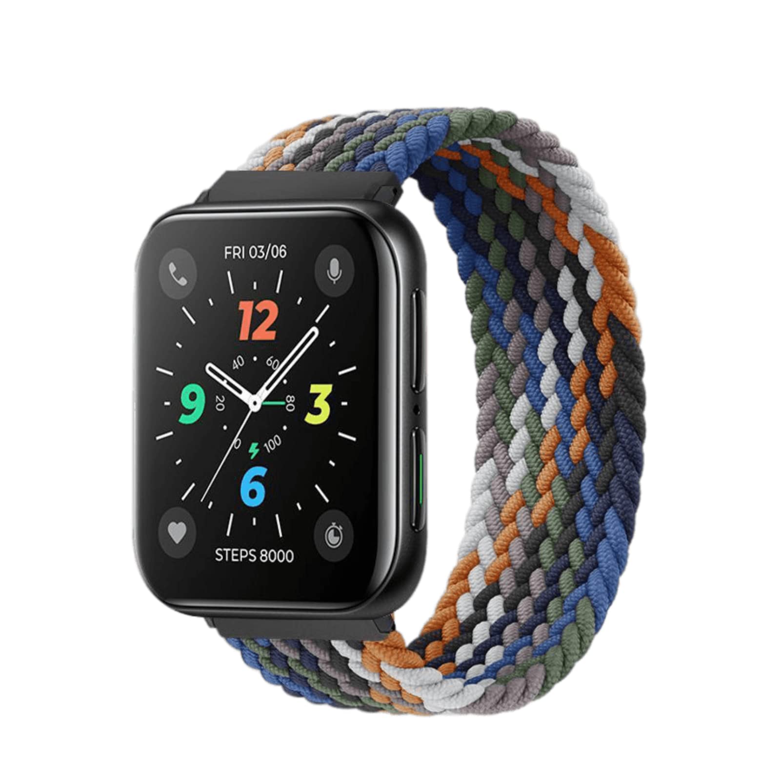Yunseity 46mm Watch Strap for, Flannelette Adjustable Wavy Stripe Watch Band, Knitting Elastic Loop Watchband Replacement