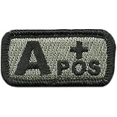 Gadsden and Culpeper Tactical Blood Type Patches - Type A Positive - 2"x1" (ACU/Foliage)