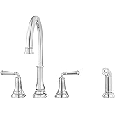 American Standard 4279701.002 Delancey Widespread Kitchen Faucet, Polished Chrome